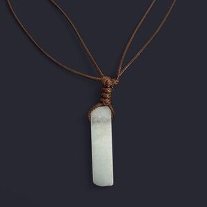 Milky Quartz Stone Pendant Necklace